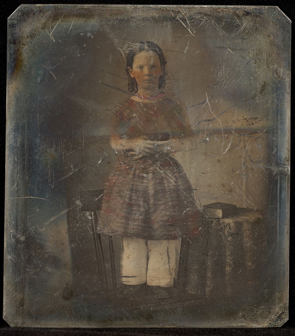 Portrait of a Little Girl in Ringlets by Jacob Byerly