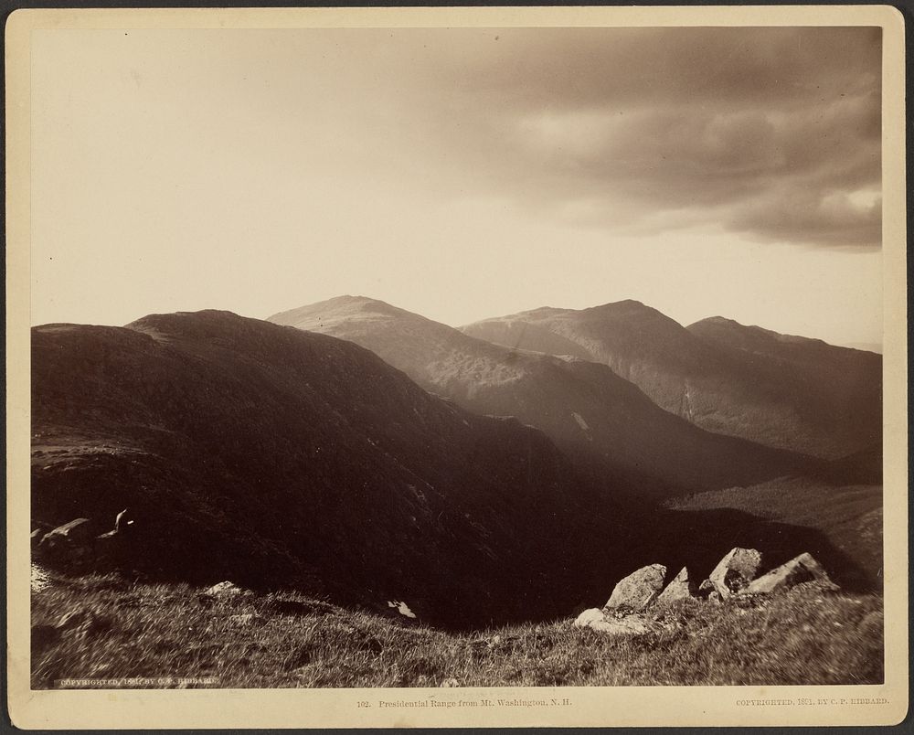 Presidential Range from Mt. Washington, N.H. by Charles P Hibbard