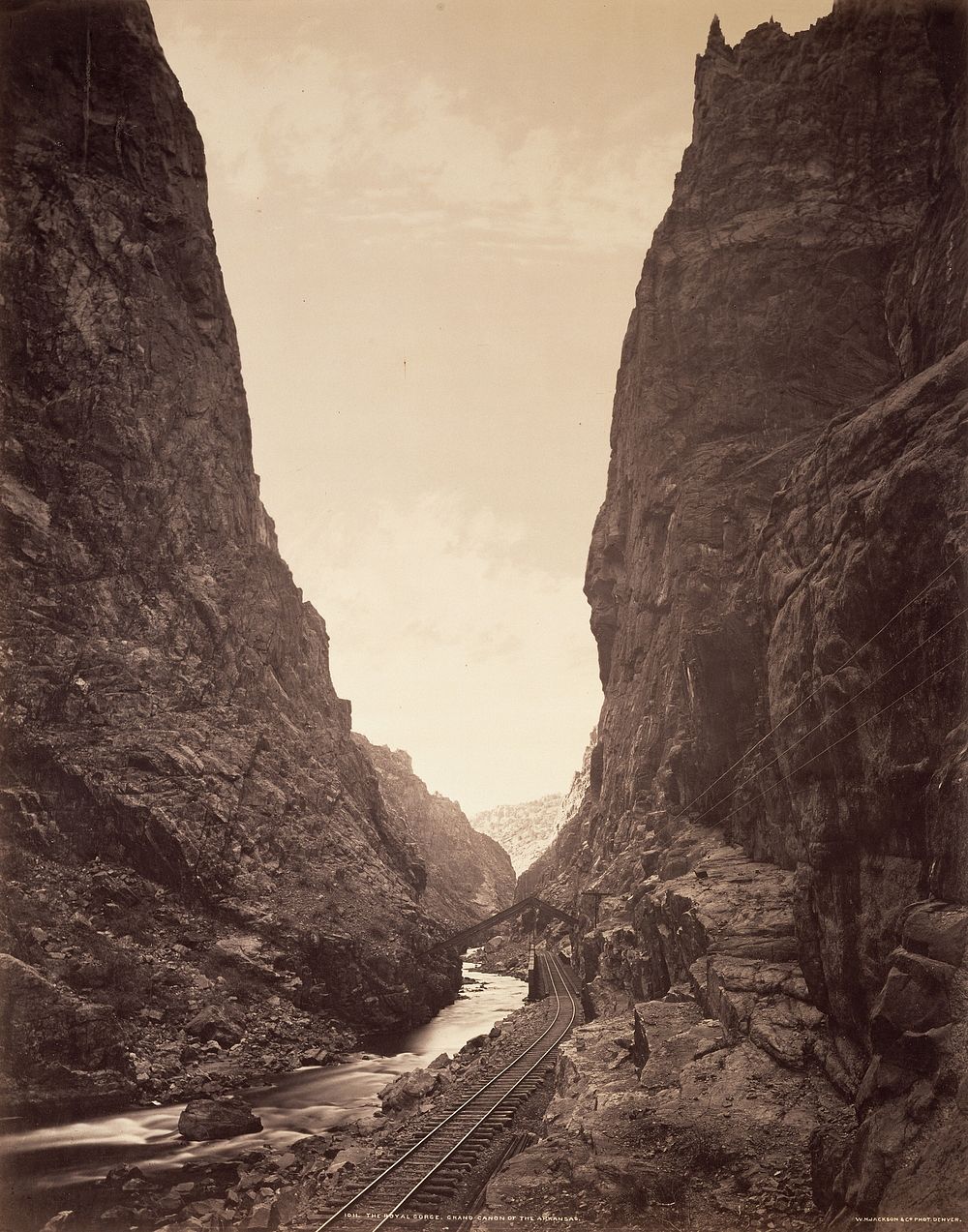 The Royal Gorge, Grand Cañon of the Arkansas by William Henry Jackson