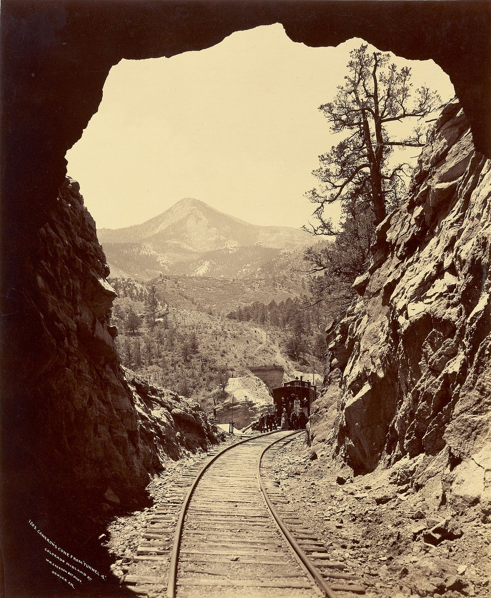 Cameron's Cone from "Tunnel 4," Colorado Midland Railway by William Henry Jackson