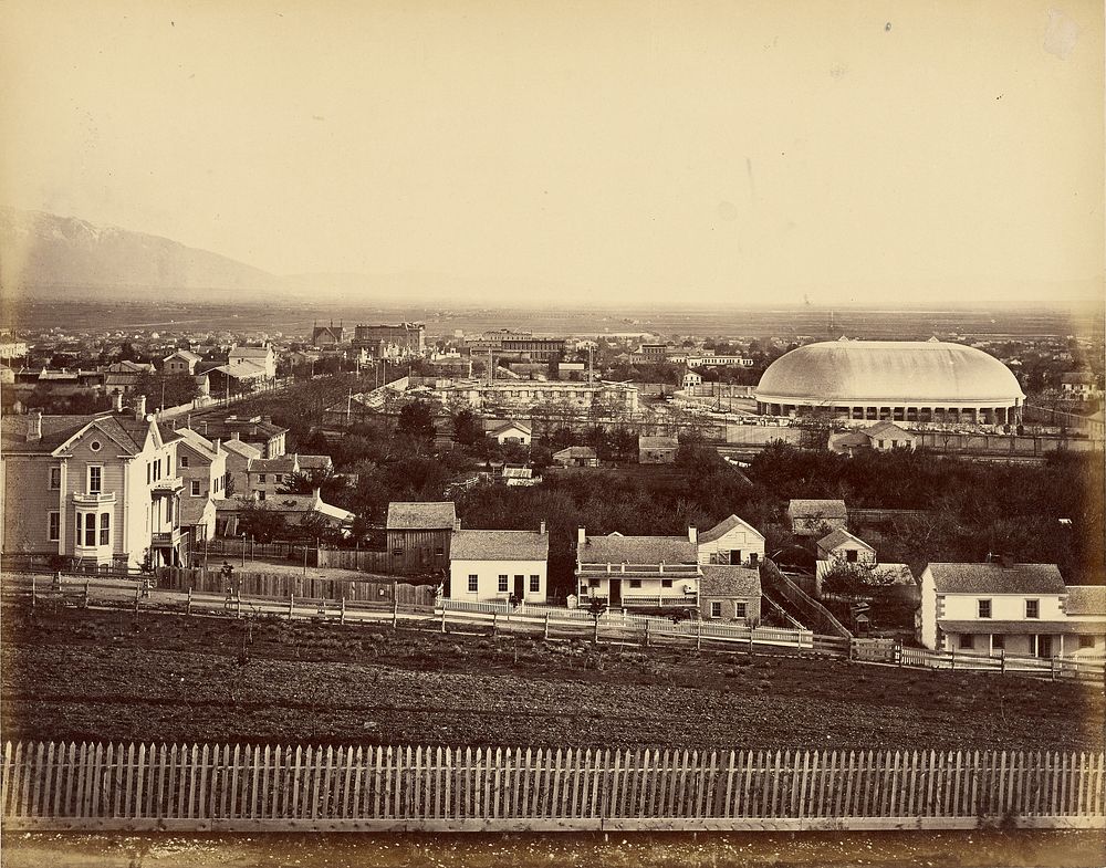 View of Salt Lake Tabernacle and city