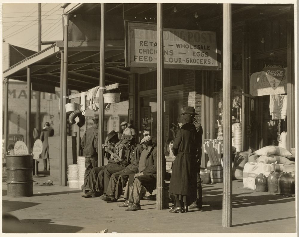 Sidewalk Scene, Selma, Alabama by Walker Evans