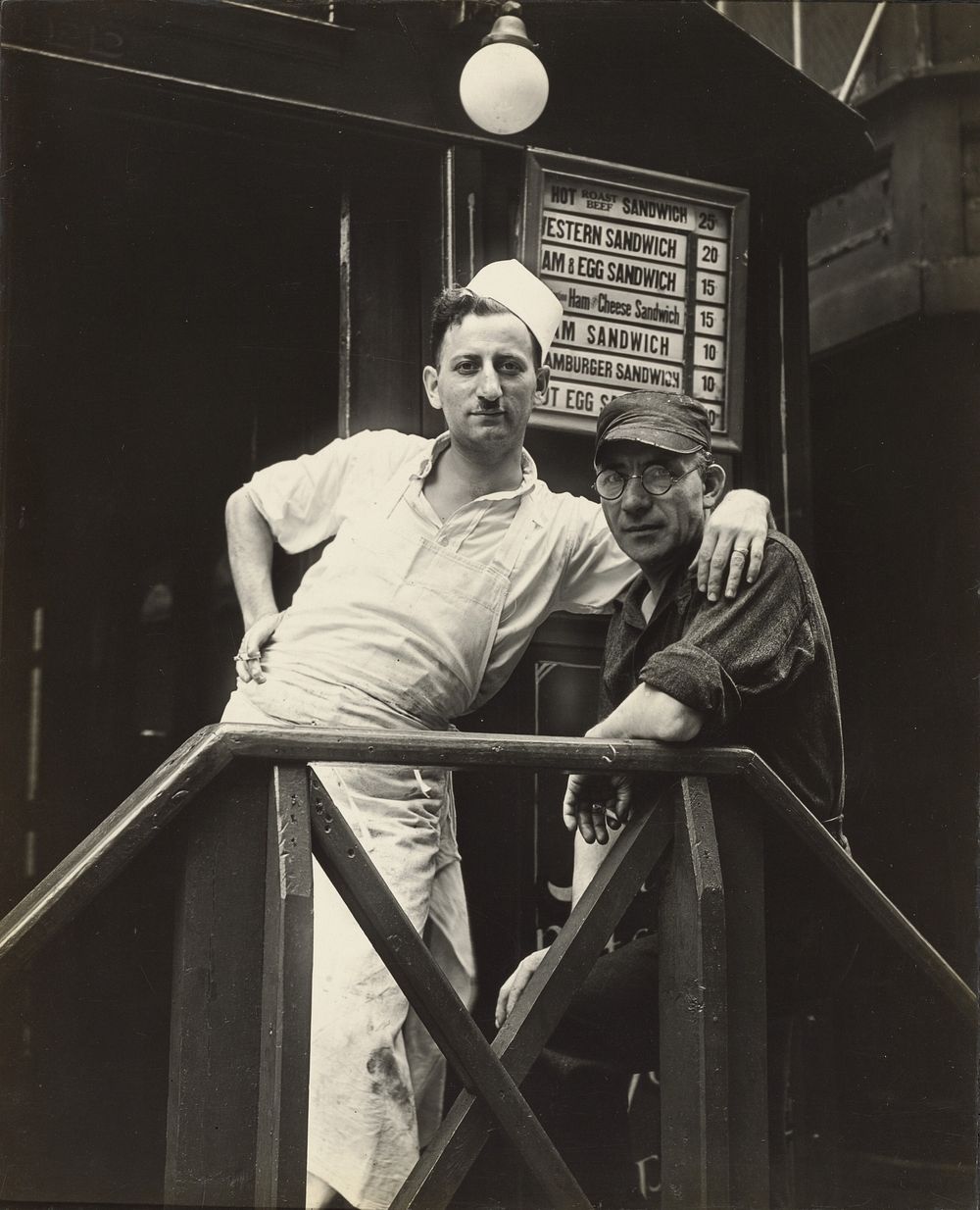 Second Avenue Lunch/ Posed Portraits, New York by Walker Evans