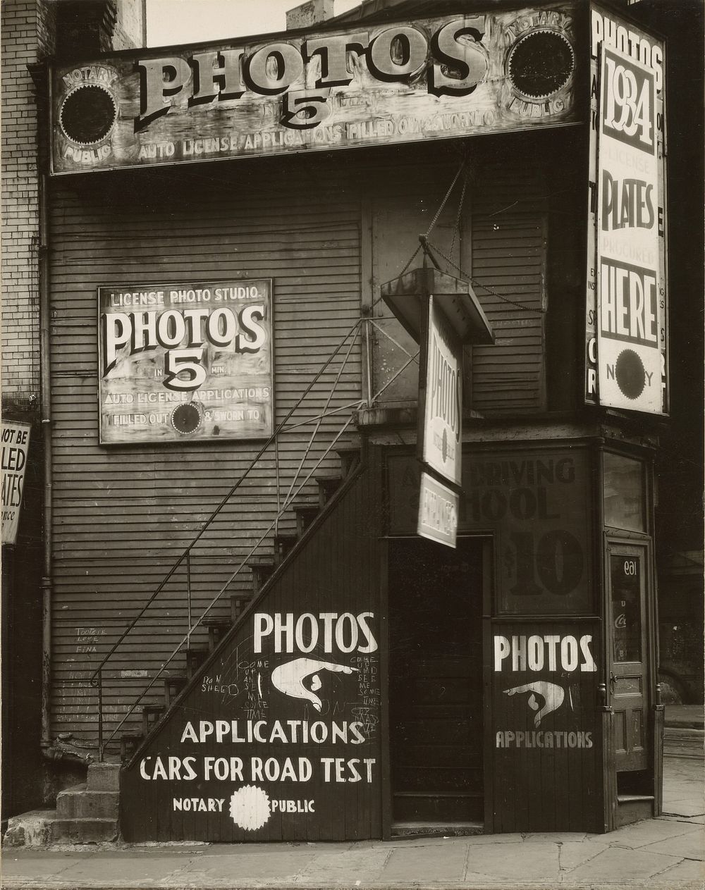 License Photo Studio, New York by Walker Evans