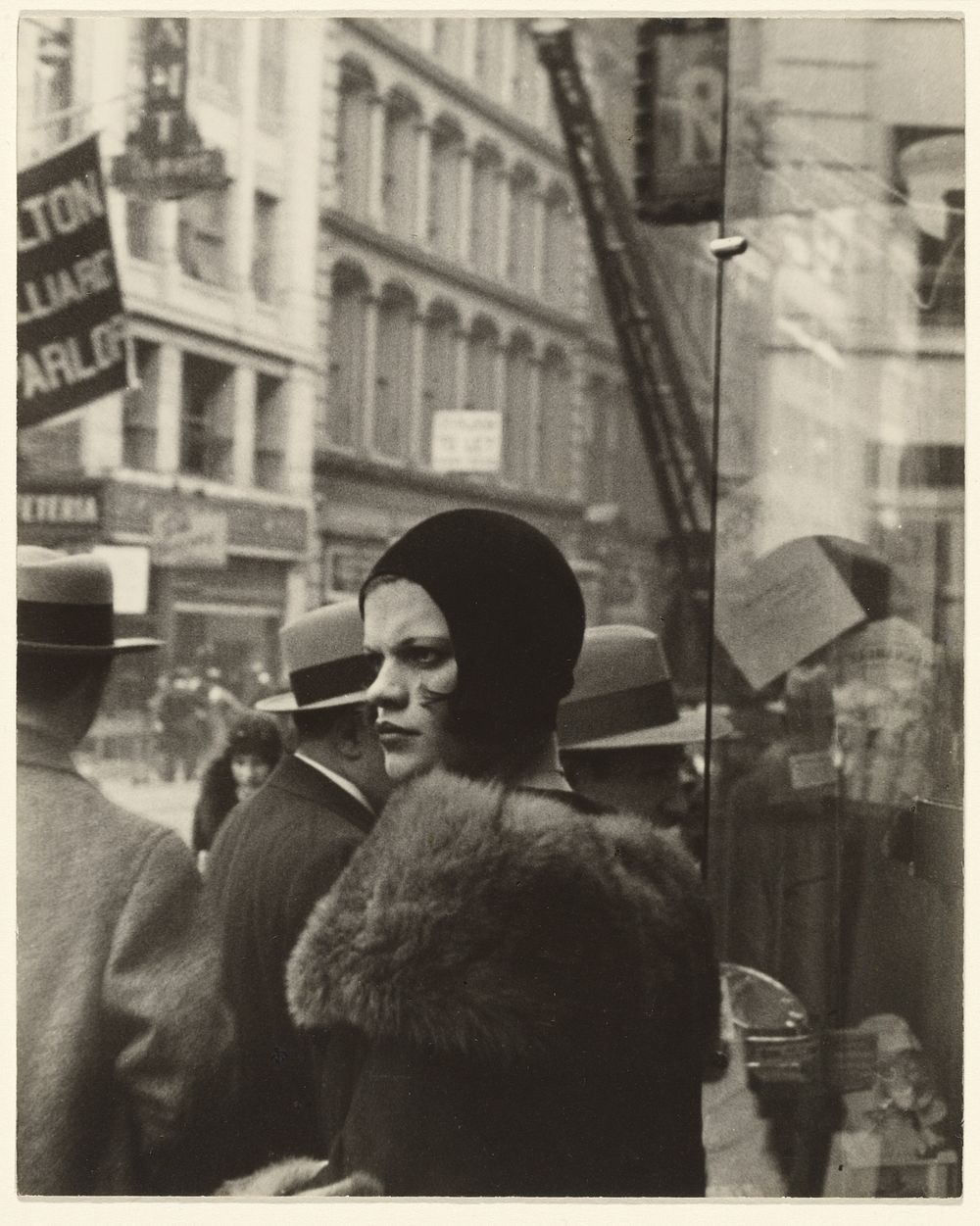 Girl in Fulton Street, New York by Walker Evans