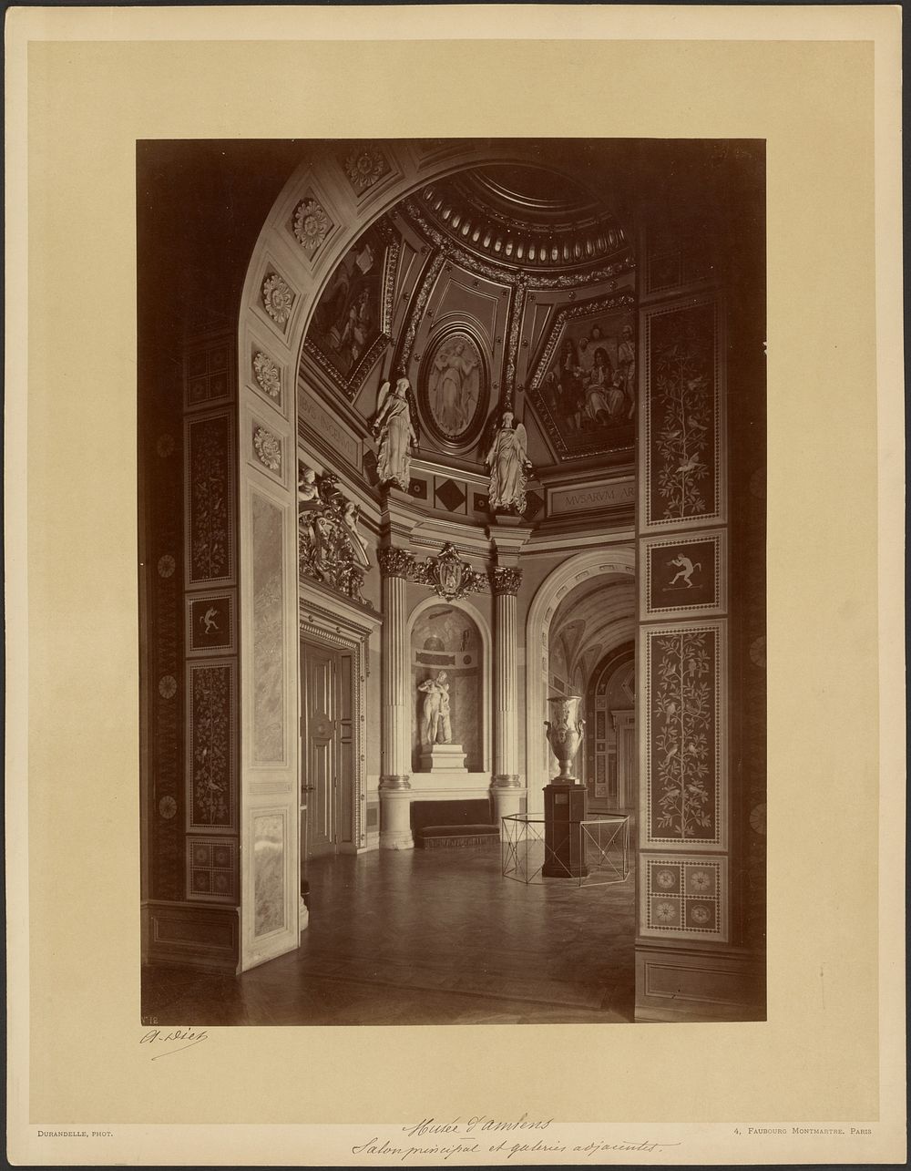 Museé d'Amiens - Salon principal et galeries adjacentes by Louis Émile Durandelle