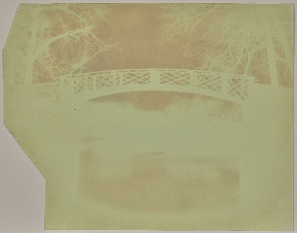 The China Bridge over the River Avon at Lacock Abbey by William Henry Fox Talbot