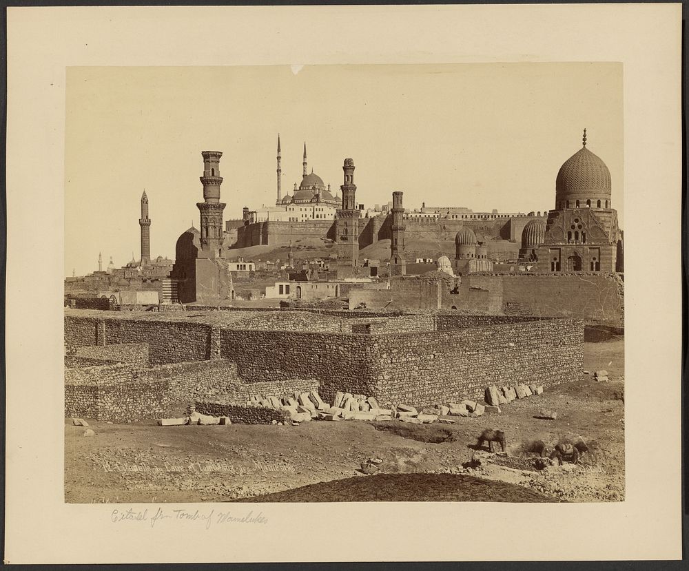 Citadelle au Caire, et Tombeaux des Mamluks by Pascal Sébah