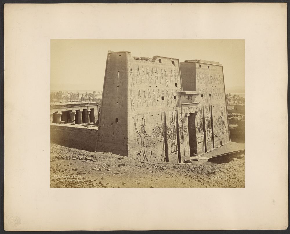 Temple d'Edfu dans la Haute Egypte by Pascal Sébah
