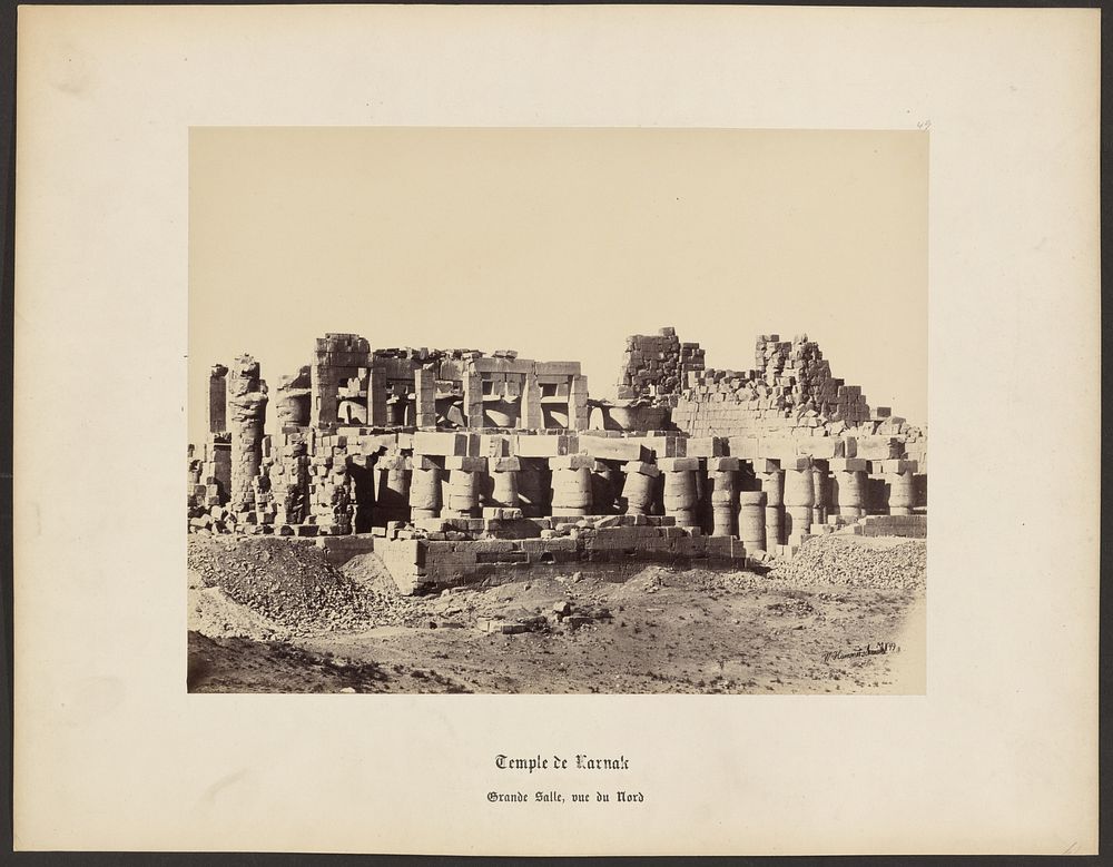 Temple de Karnak, Grand Salle, vue du Nord by Wilhelm Hammerschmidt