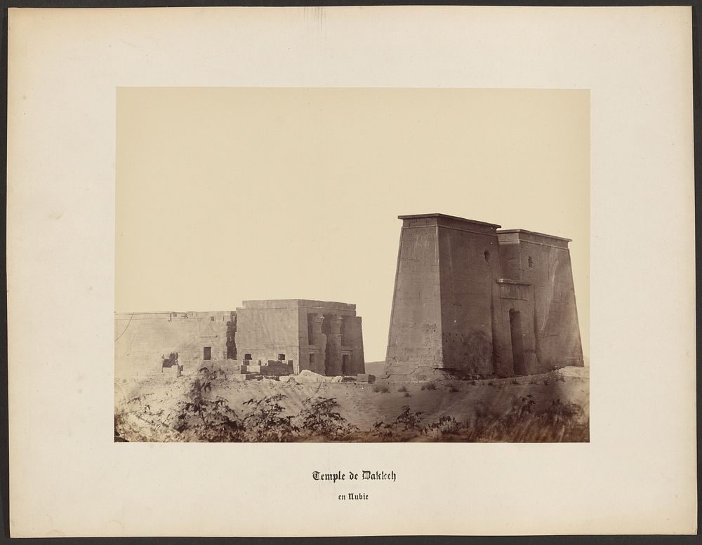 Temple de Dakkeh en Nubie by Wilhelm Hammerschmidt