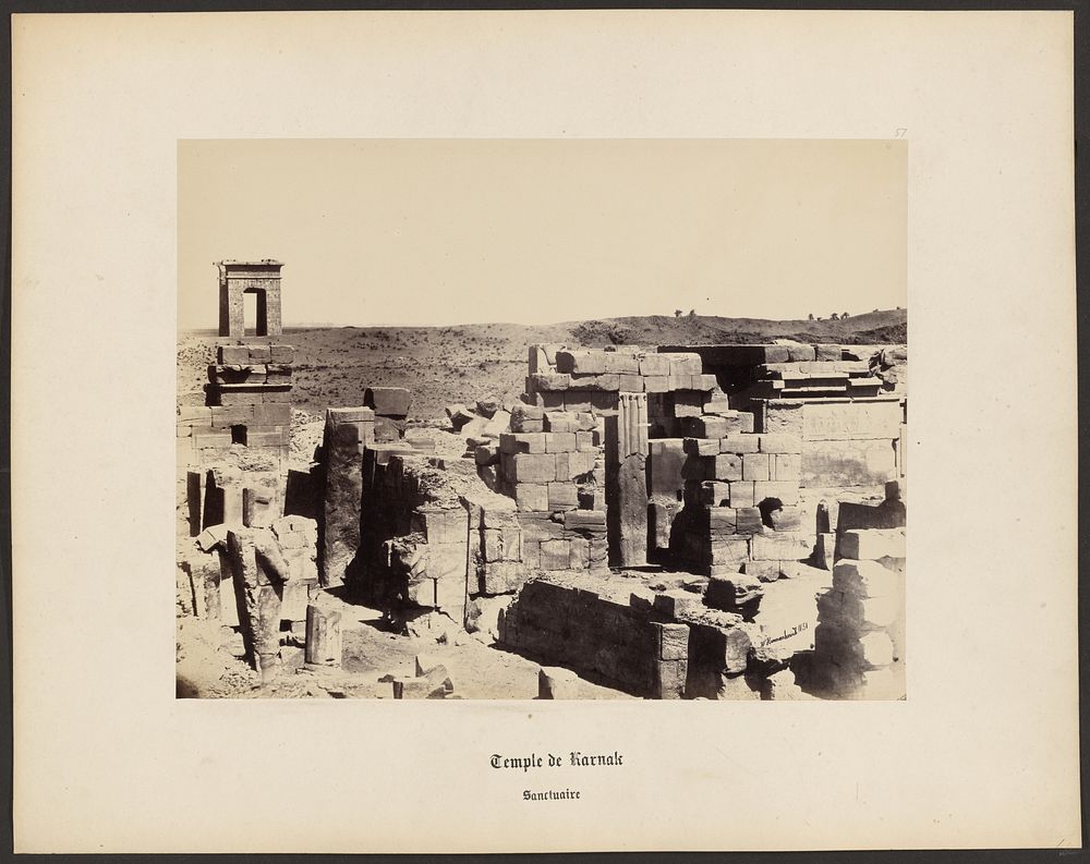 Temple de Karnak, sanctuaire by Wilhelm Hammerschmidt