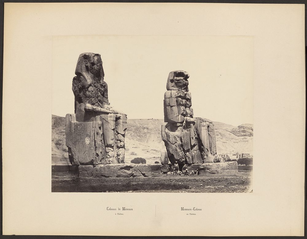 Colosses de Memnon, a Thebes by Wilhelm Hammerschmidt