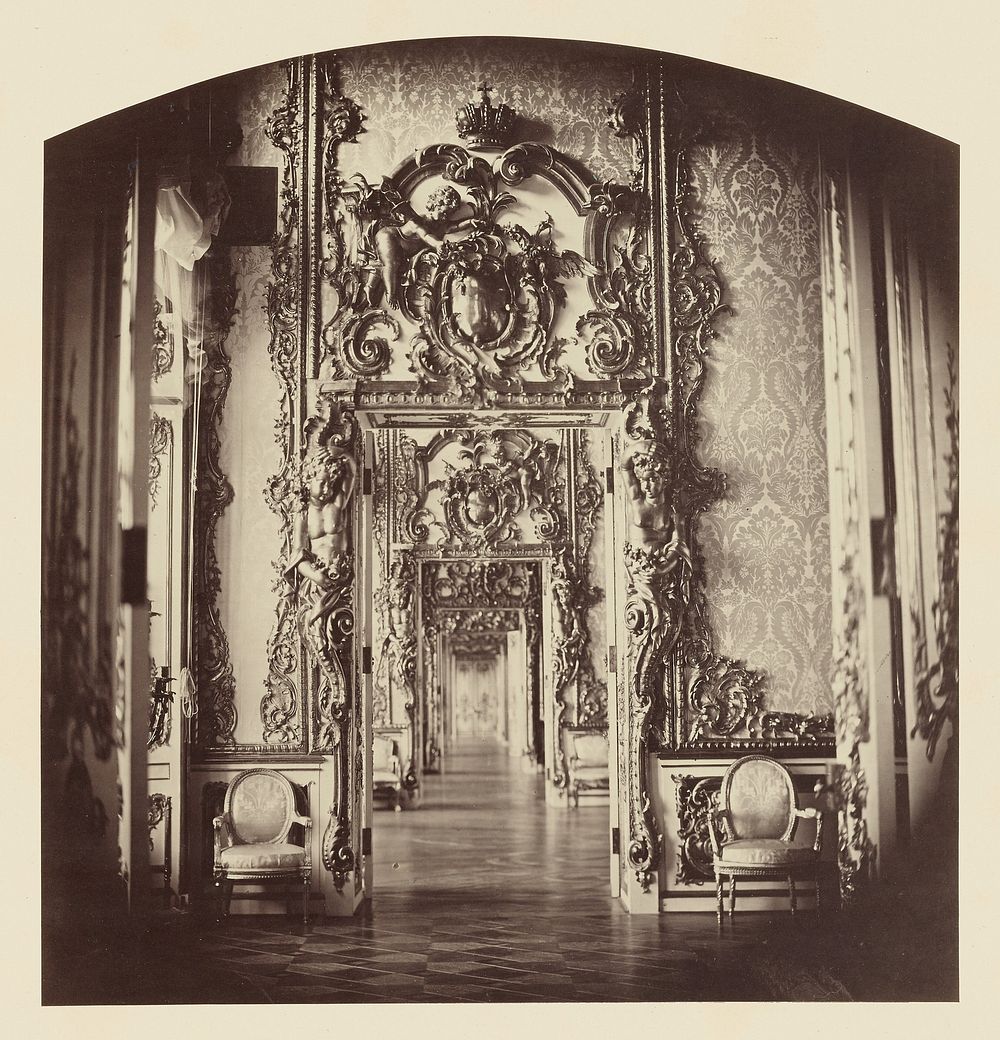 Palais de Tsarskoe-Selo, Vue en Enfilade des Appartements by Pierre Ambrose Richebourg