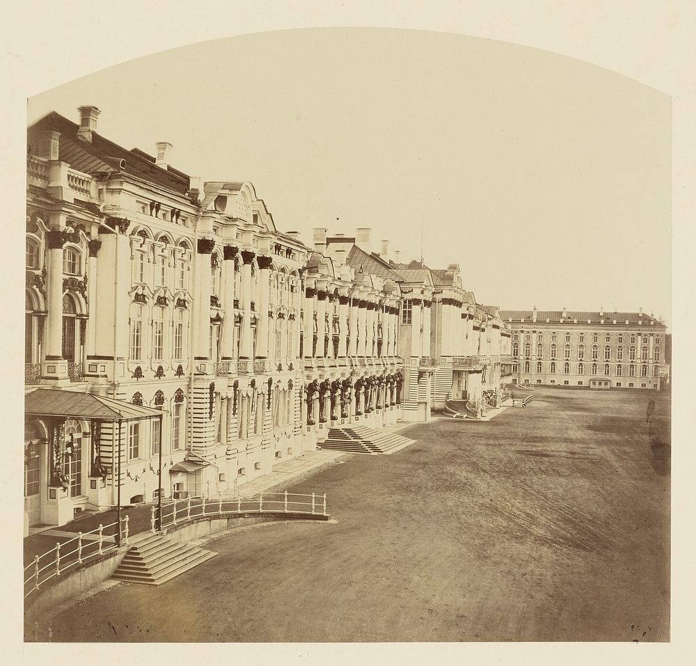 Palais de Tsarskoe-Selo, Facade sur la Cour d'Honneur by Pierre Ambrose Richebourg