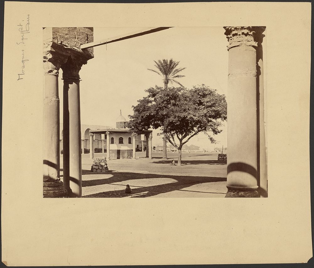 Cairo. The Mosque of Sultan Amer. View in the Court showing the Ablution Fountain