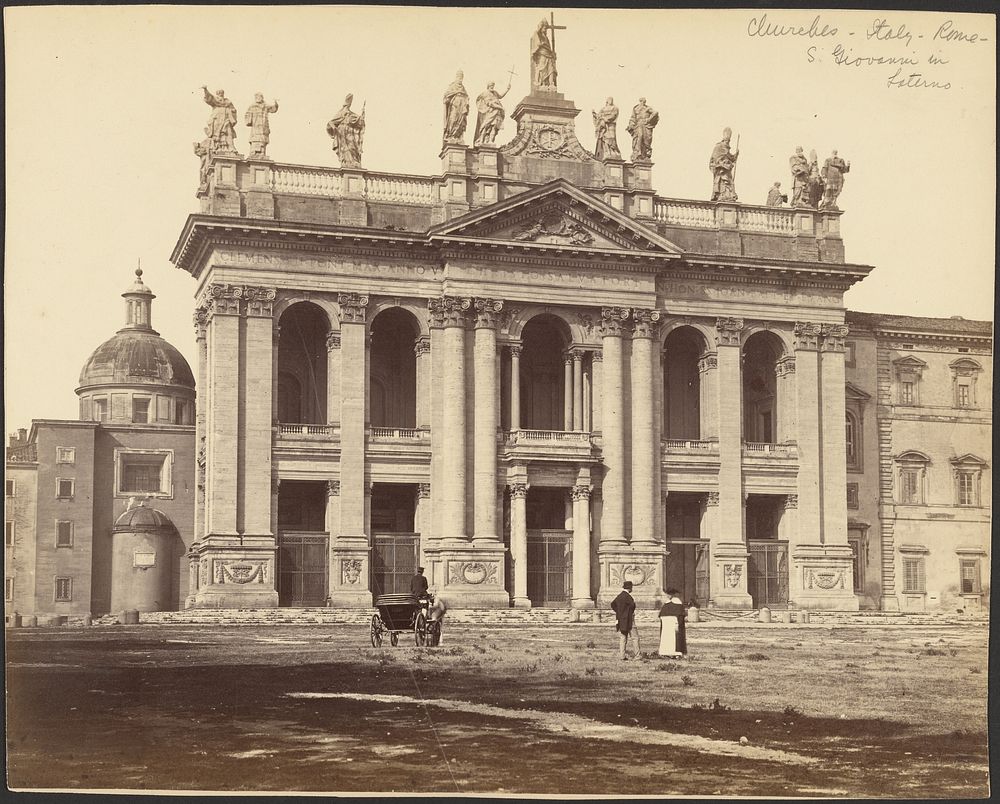 Façade of the Basilica of San Giovanni in Laterano, Rome by Gioacchino Altobelli