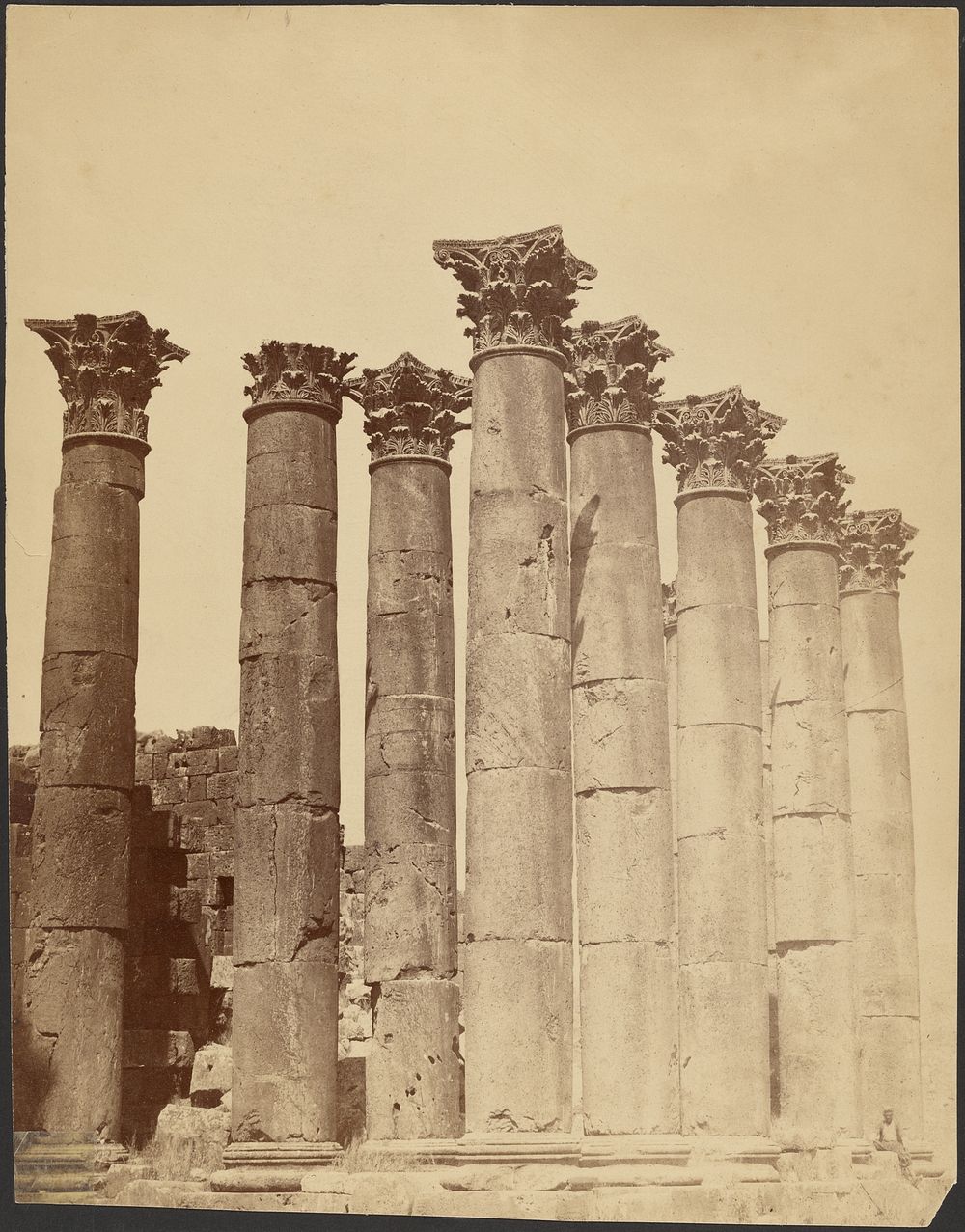 Ruins of the Jerash Temple of Artemis by Tancrède Dumas