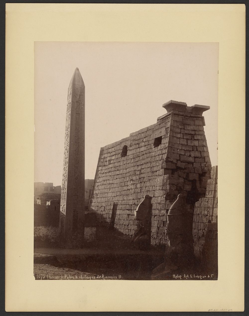Luxor, Pylon and obelisque de Ramses II by G Lekegian