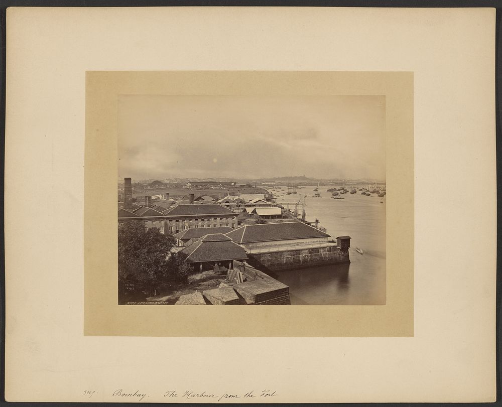 Harbour, Bombay by Francis Frith