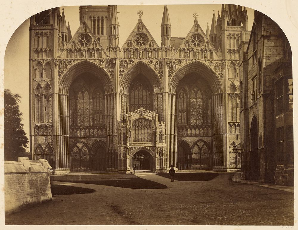 Peterborough Cathedral, West Front by Roger Fenton