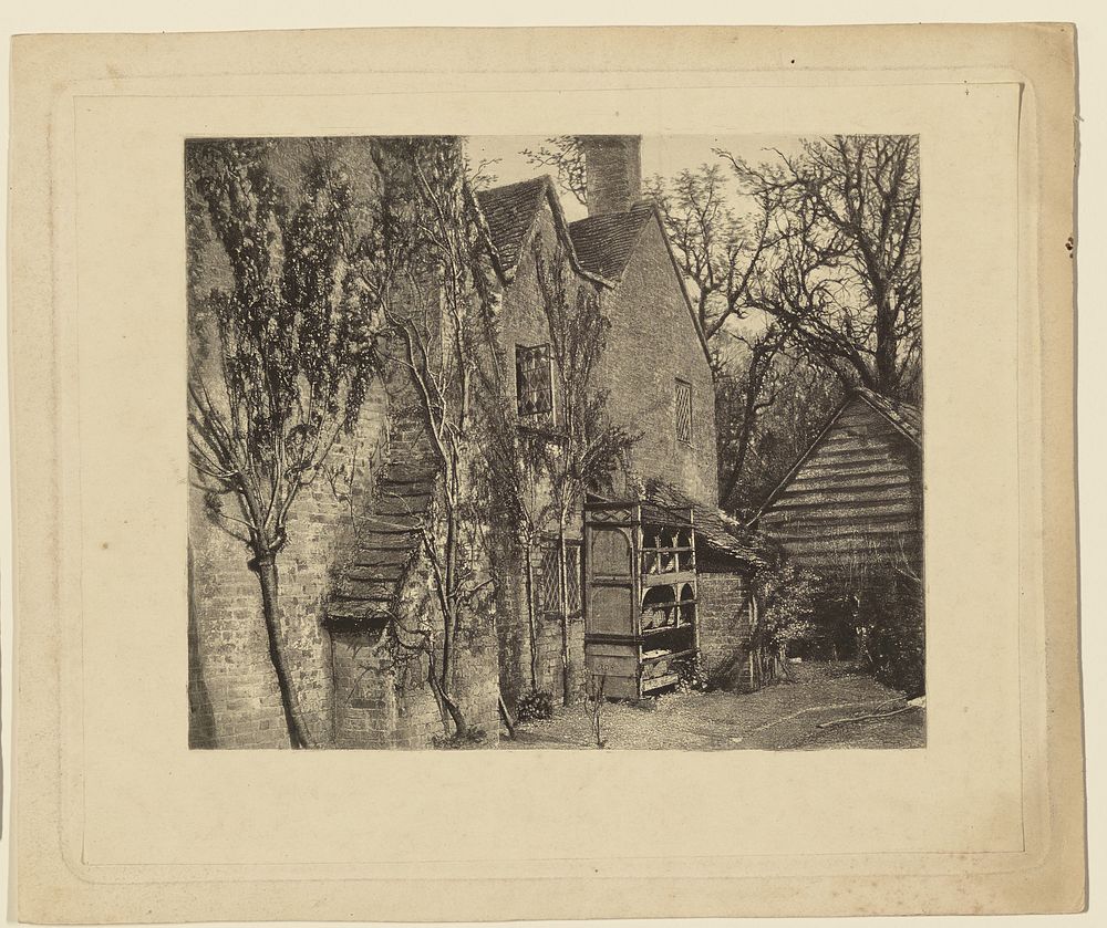 Side Yard of a House by Roger Fenton