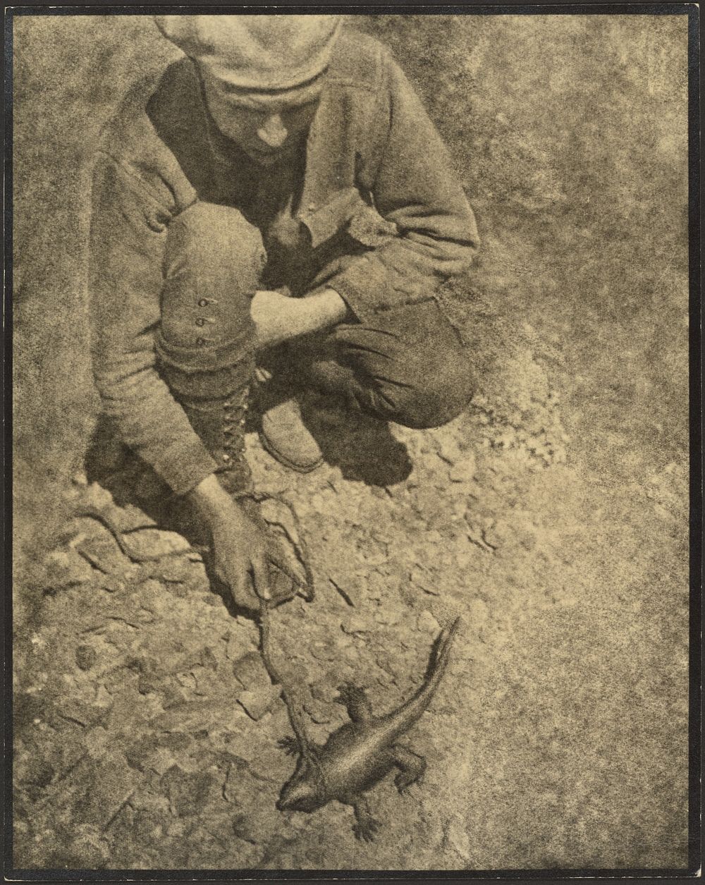 Man with a Lizard by Louis Fleckenstein