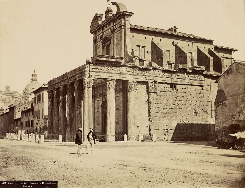 Tempio di Antonino e Faustina, Roma by Altobelli and Molins