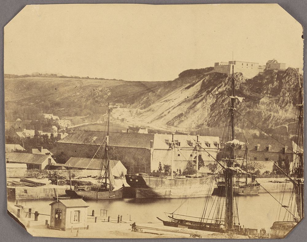 Harbor in Cherbourg-Octeville | Free Photo Illustration - rawpixel