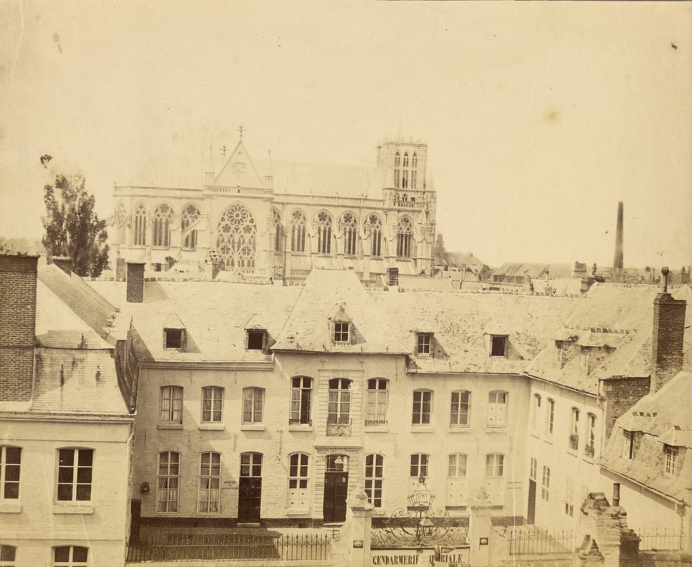 Gendarmerie Imperiale building and Gothic cathedral