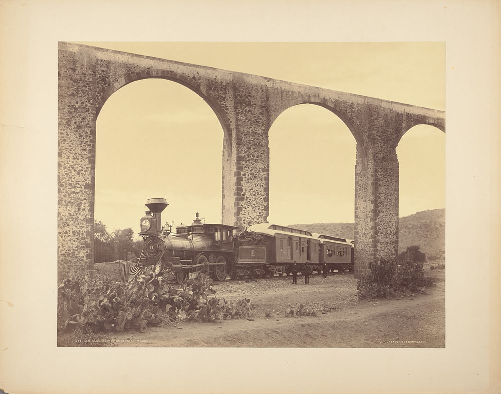 Old Aqueduct at Querétaro, Mexico by William Henry Jackson