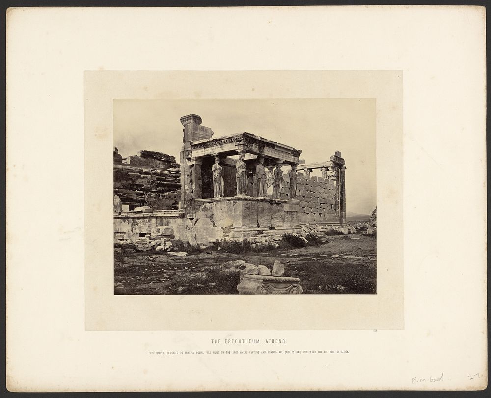 The Erechtheum by Frank Mason Good and Francis Frith
