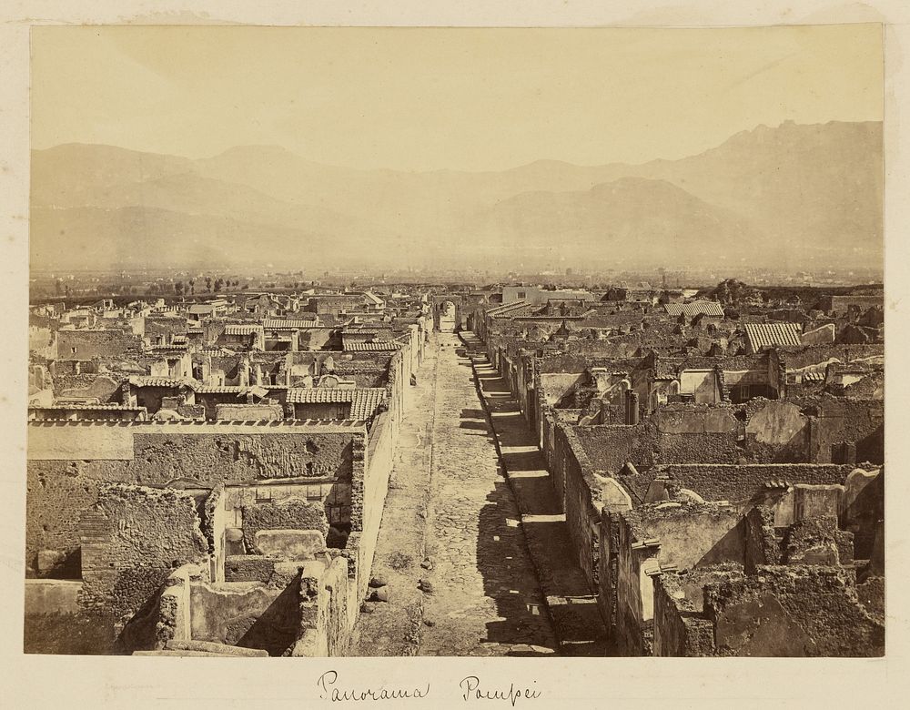 Panorama of Pompeii by Bisson Frères