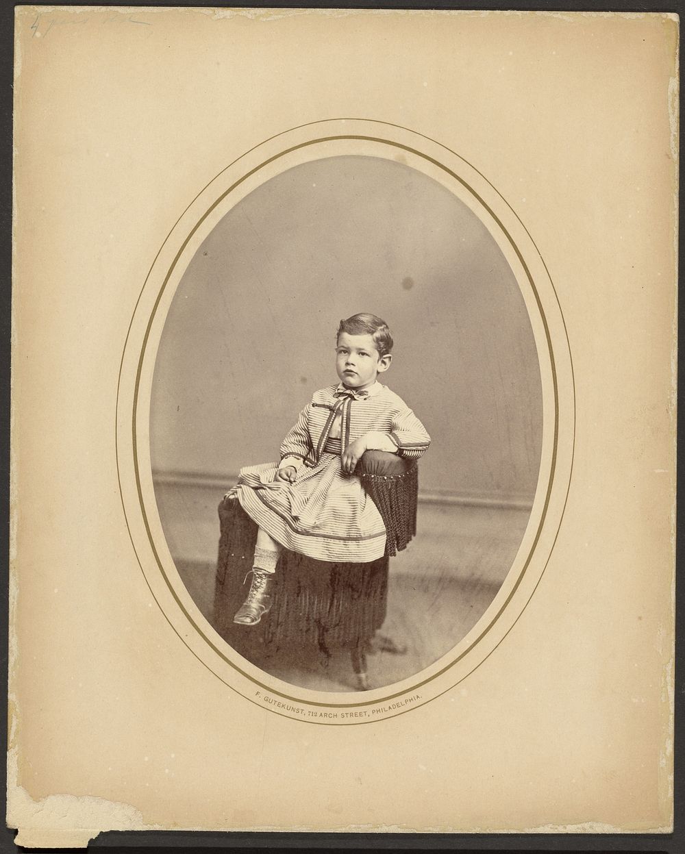 George Fauntleroy Davidson, Aged 3 Years & 10 months by Frederick Gutekunst