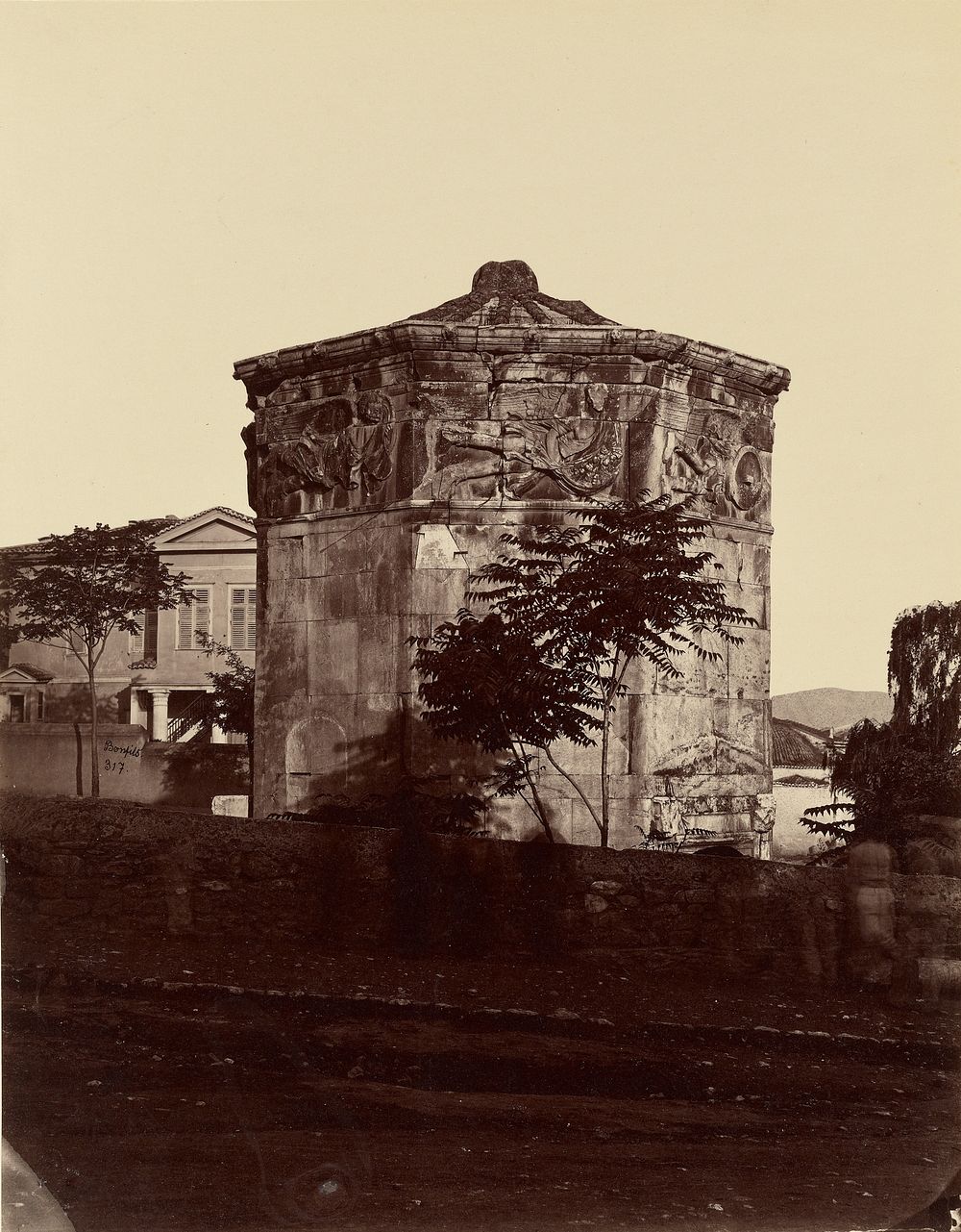 Tower of the Winds, Athens by Félix Bonfils