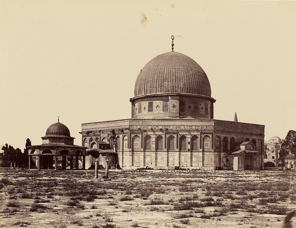 Mosquee d'Omar et Tribunal de David [Jerusalem] by Félix Bonfils