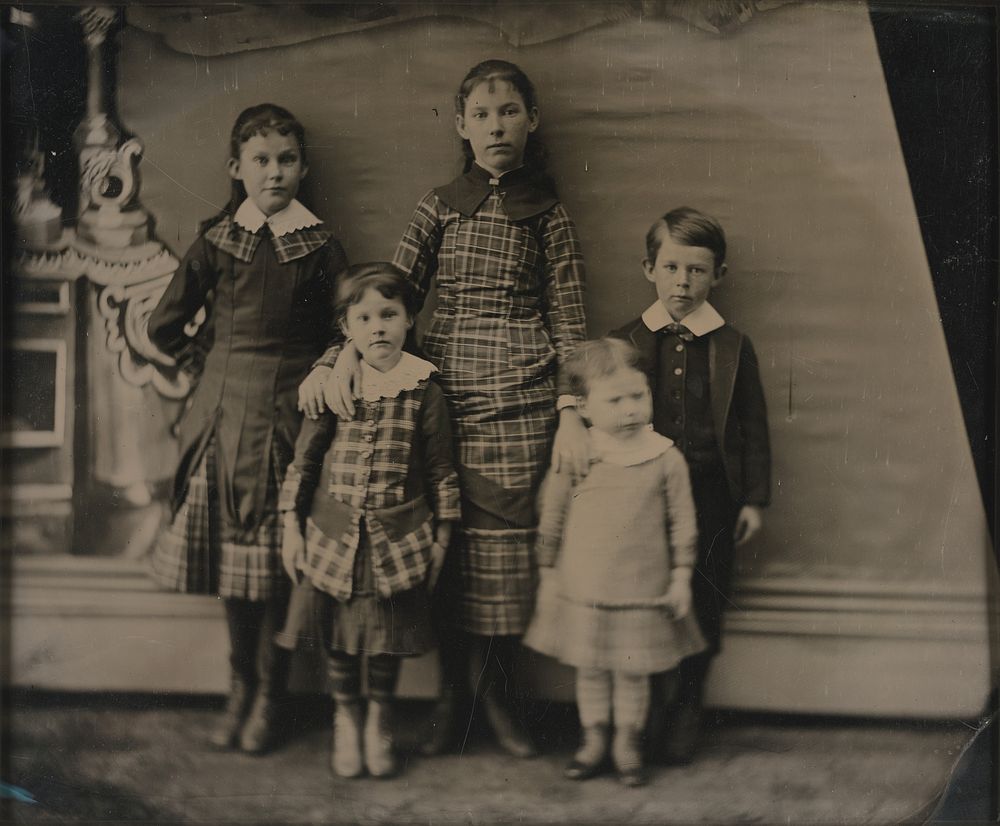 Portrait of Five Children