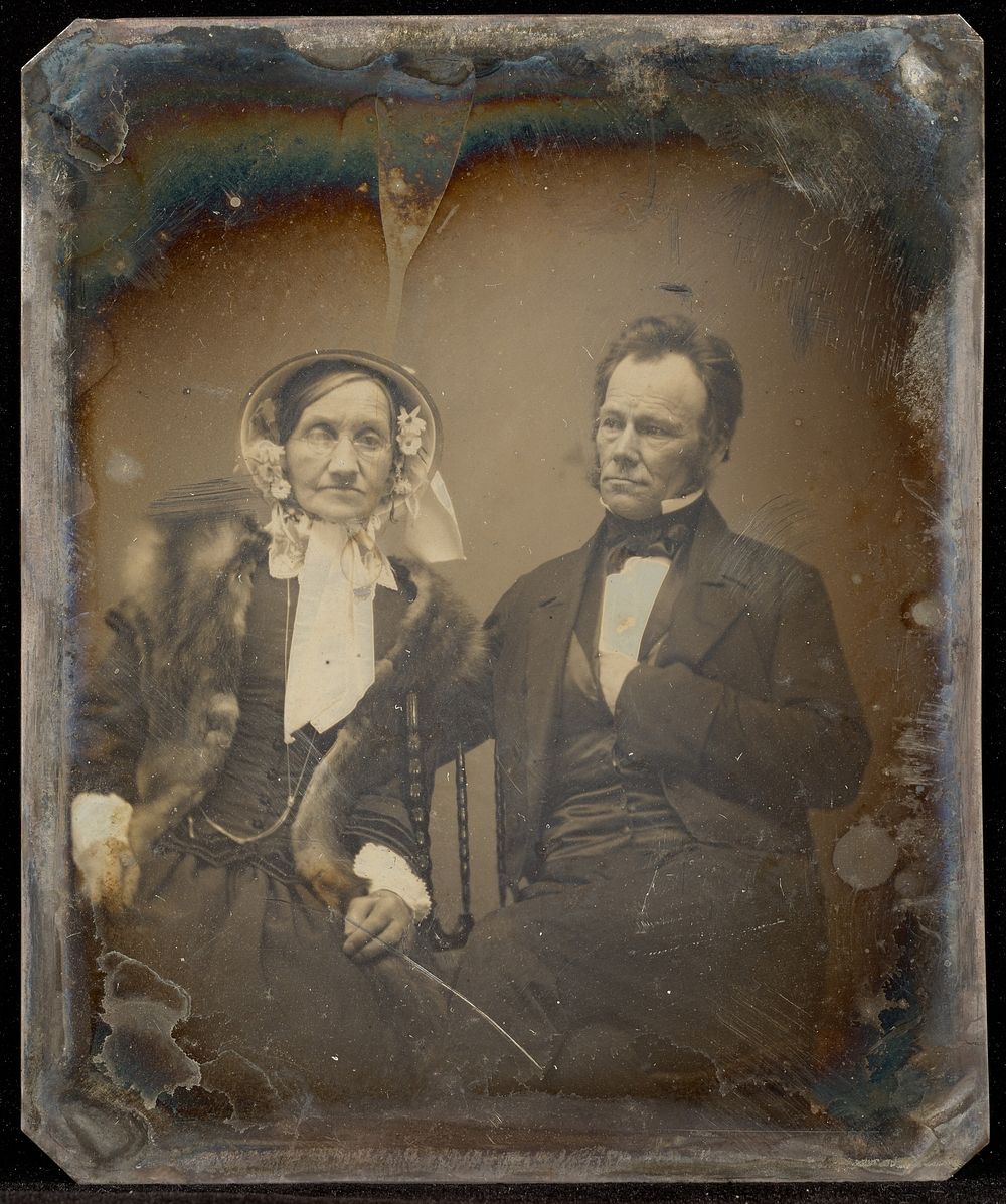 Portrait of  Mr. and Mrs. Bowen by Benjamin Franklin Upton