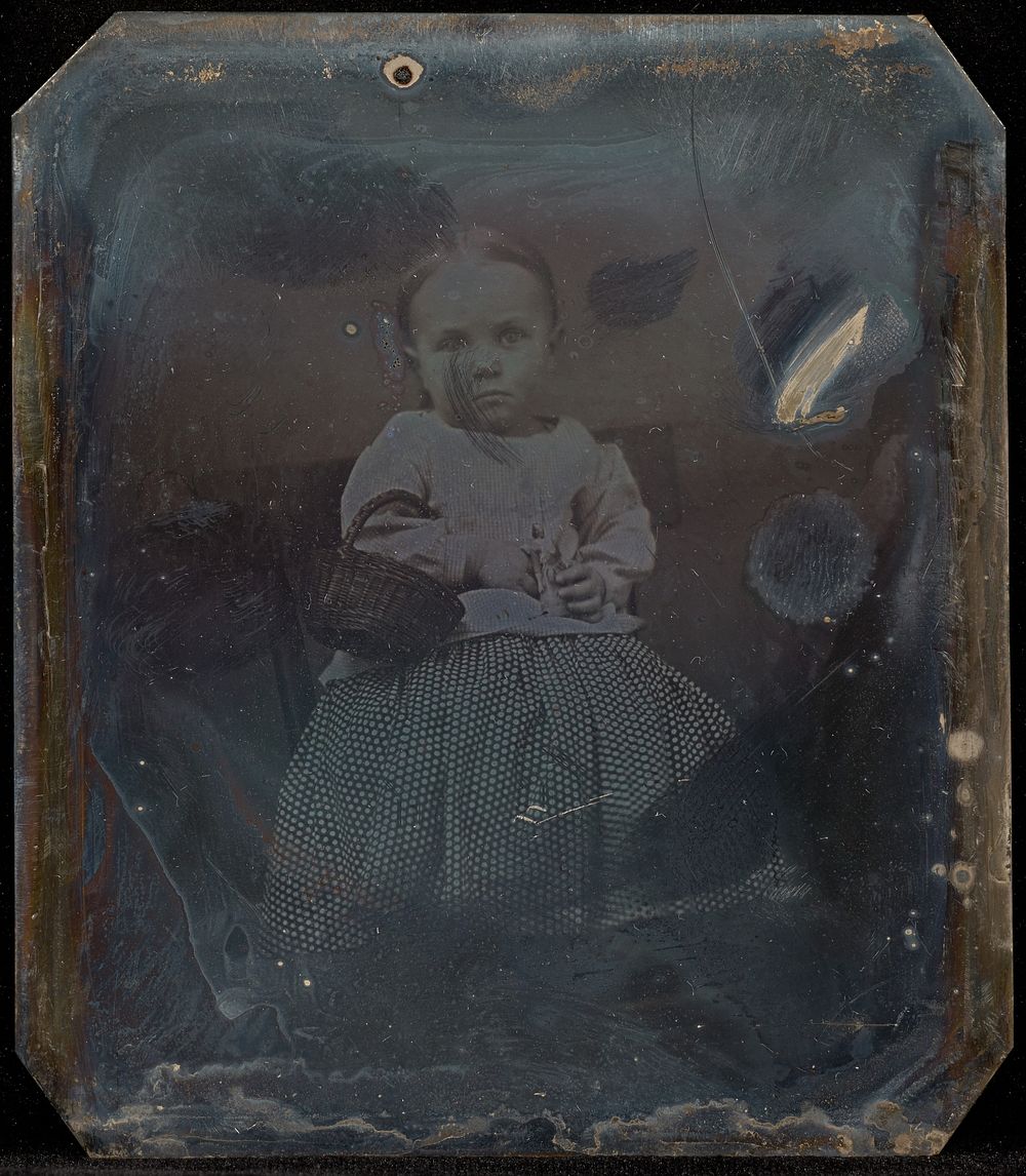 Portrait of a Little Girl with Basket by Jacob Byerly