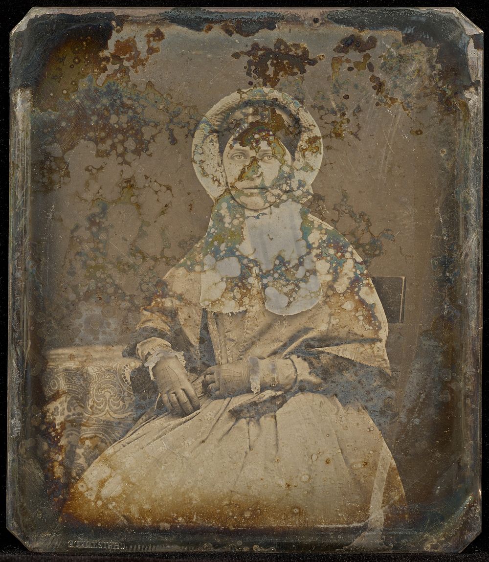 Portrait of a Seated Woman in Bonnet by Jacob Byerly