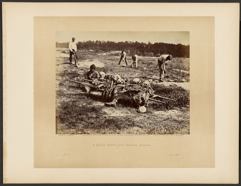 A Burial Party, Cold Harbor, Virginia by John Reekie and Alexander Gardner