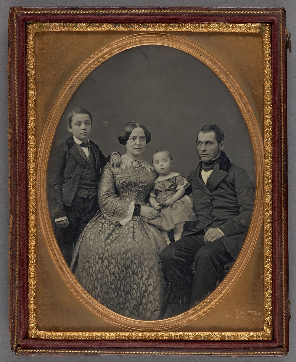 Group Portrait of an Unidentified Family by Jeremiah Gurney