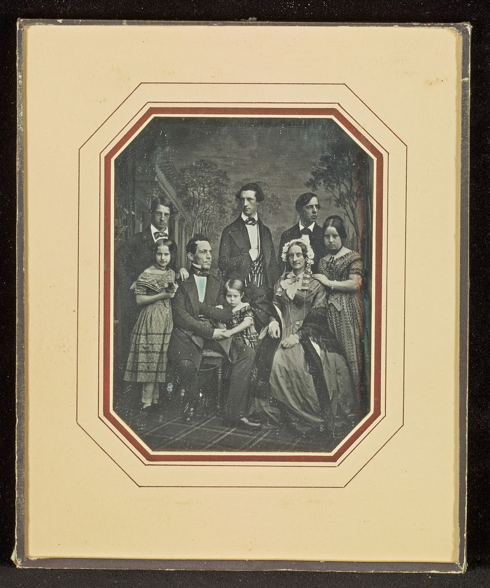 Johann O.P. Bartels and His Family by Carl Ferdinand Stelzner