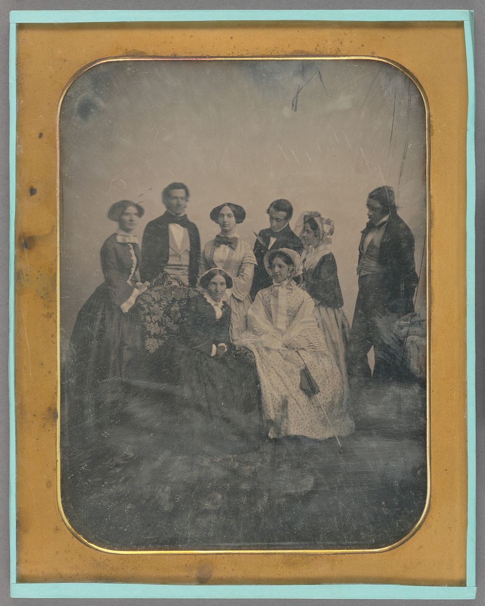 Family portrait of eight people by Southworth and Hawes