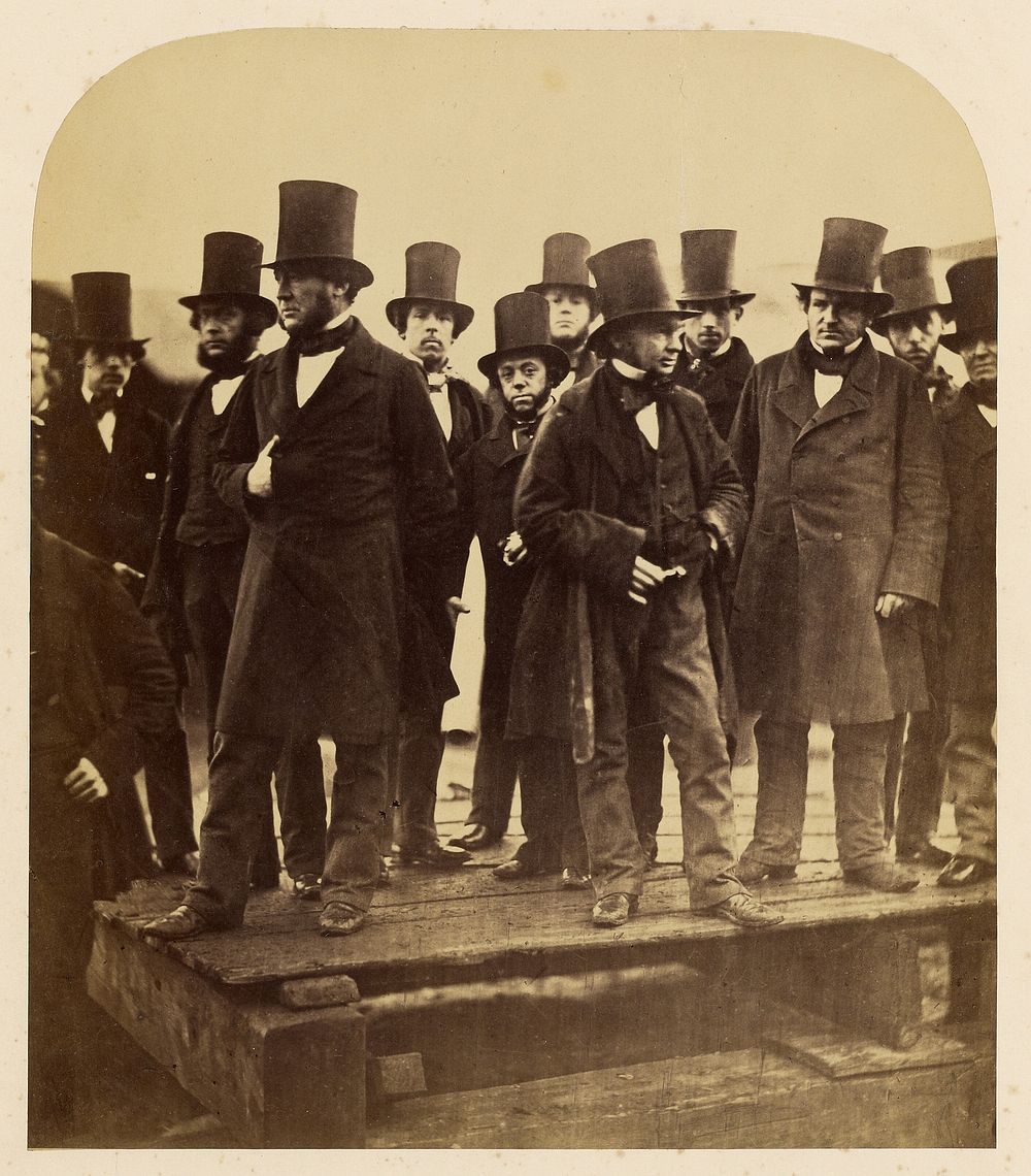 I.K. Brunel and Others Observing the "Great Eastern" Launch Attempt by Robert Howlett