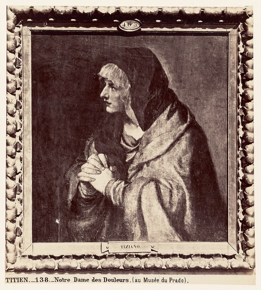 Titian: Notre Dame des Douleurs au musee du Prado by Juan Laurent