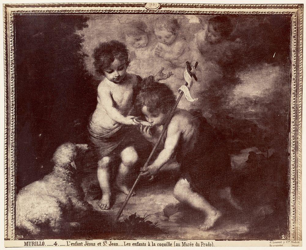 Murillo. L'enfant Jesus et St. Jean. Les enfants a la coquille (au Musee du Prado) by Juan Laurent