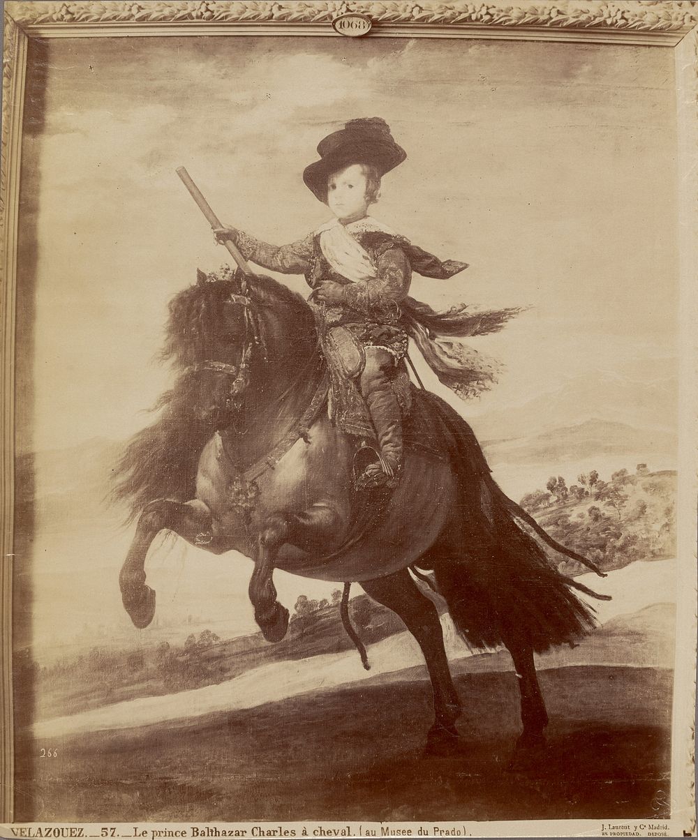 Velazquez. Le prince Balthazar Charles a cheval (au Musee du Prado) by Juan Laurent