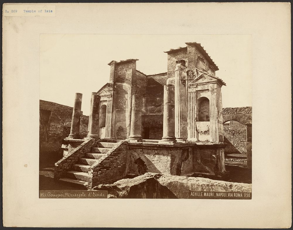 Pompeii, Temple d'Iside by Achille Mauri
