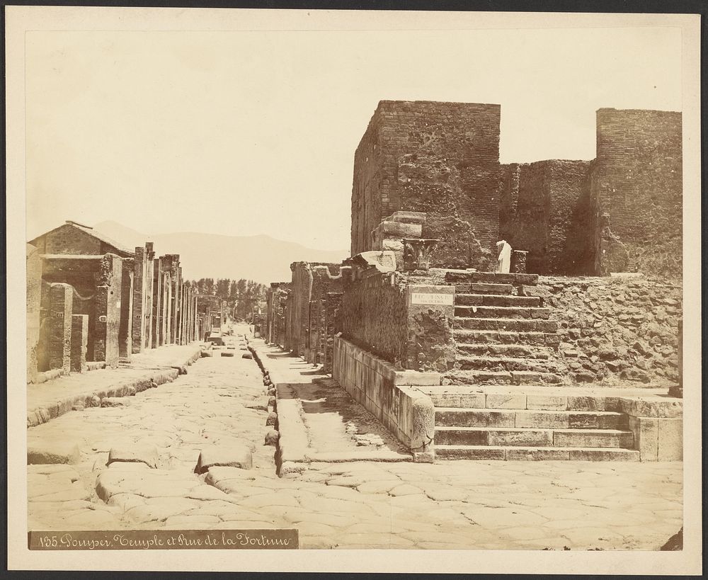 Pompéi, Temple et Rue de la Fortune